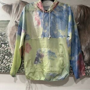 Spirit Jersey Tie Dye Windbreaker Jacket
